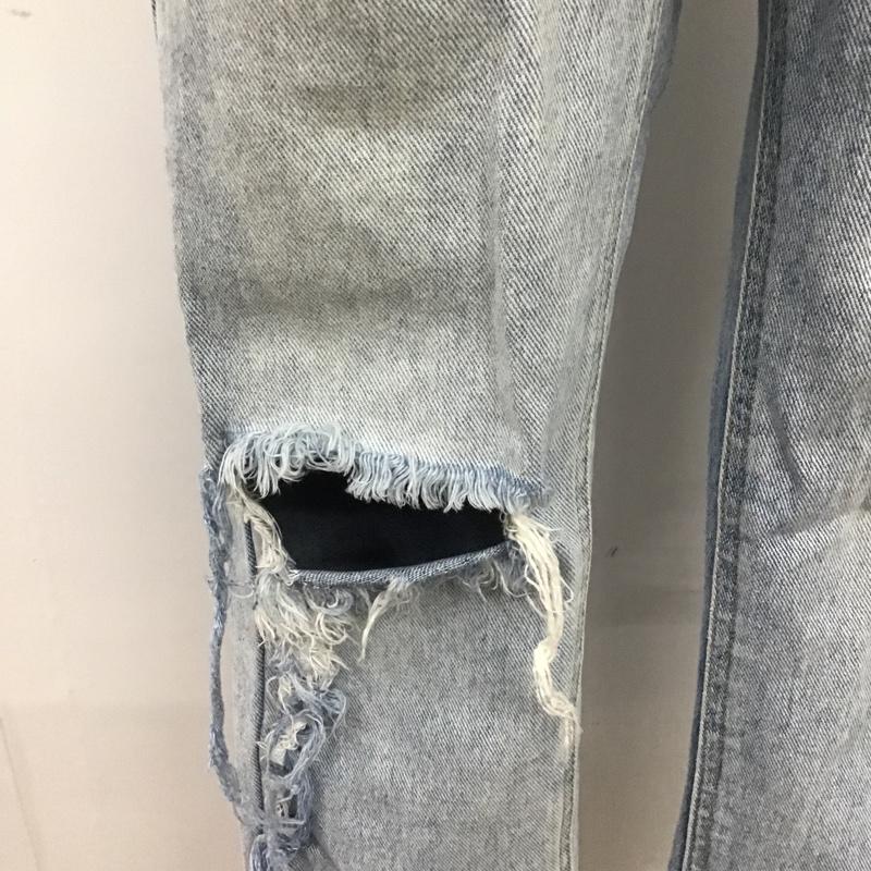 エムピーストゥディオ M.P Studios パンツ デニム、ジーンズ BIRD H.K CSS19 ダメージ 1 無地 青 / ブルー /  レディース USED 古着 中古 10103769
