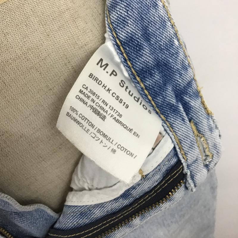 エムピーストゥディオ M.P Studios パンツ デニム、ジーンズ BIRD H.K CSS19 ダメージ 1 無地 青 / ブルー /  レディース USED 古着 中古 10103769