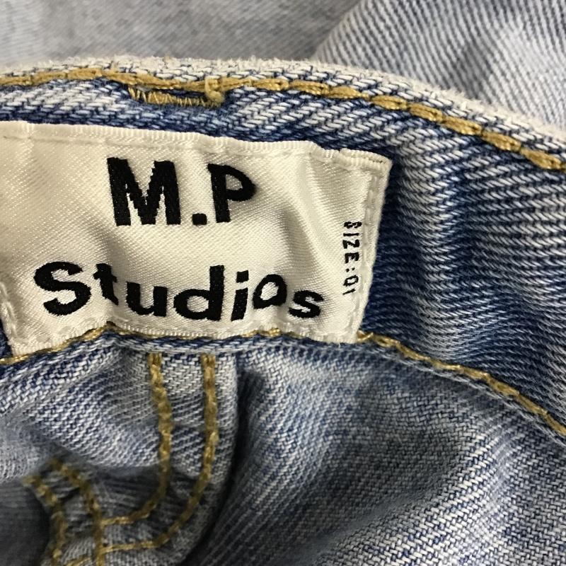 エムピーストゥディオ M.P Studios パンツ デニム、ジーンズ BIRD H.K CSS19 ダメージ 1 無地 青 / ブルー /  レディース USED 古着 中古 10103769