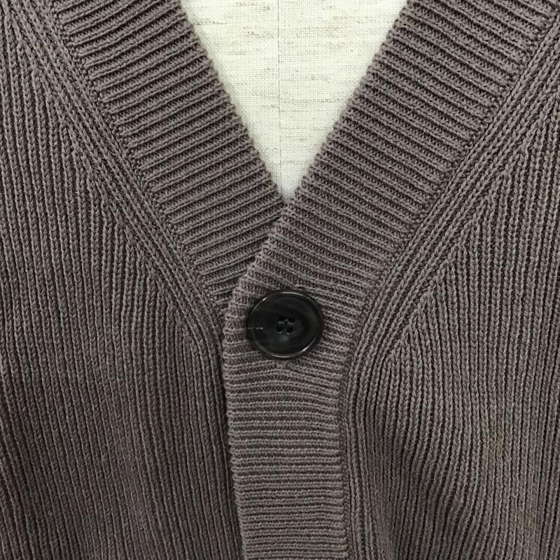 ウィム バイ リドム WYM LIDNM カーディガン 長袖 WYcd484 WIDE AZE CARDIGAN M 無地 灰 / グレー / メンズ USED 古着 中古 10103772