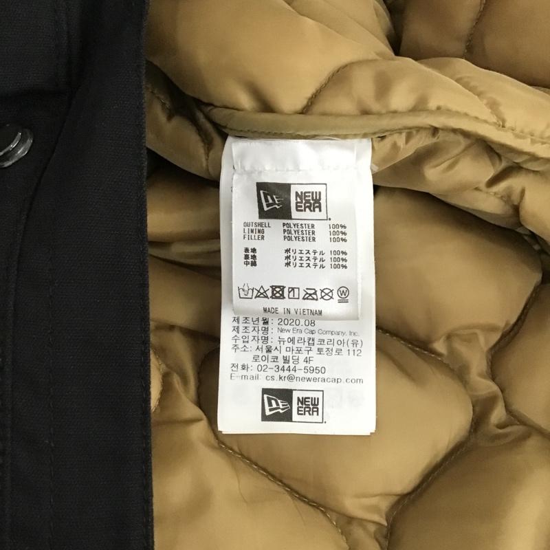 ニューエラ NEW ERA ジャケット、上着 ジャケット、ブレザー ライナー付き ロング丈 M ワンポイント 黒 / ブラック / メンズ USED 古着 中古 10103780