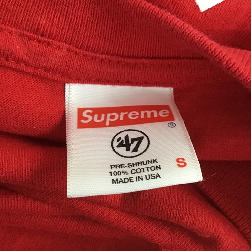 シュプリーム Supreme Tシャツ 半袖 19SS NFL RAIDERS 47 POCKET TEE バックプリント S ロゴ、文字 赤 / レッド / メンズ USED 古着 中古 10103783