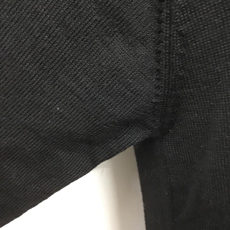 ラコステ LACOSTE ニット、セーター 長袖 K-KN0700 CHEMISE LACOSTE Vネック ウール 2 ワンポイント 黒 / ブラック / メンズ USED 古着 中古 10103794
