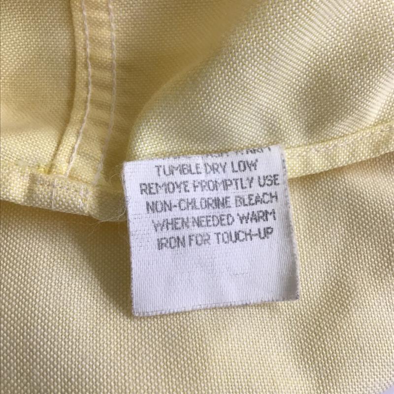 エルエルビーン L.L.Bean シャツ、ブラウス 長袖 ボタンダウン USA製 無地 黄 / イエロー / メンズ USED 古着 中古 10103797