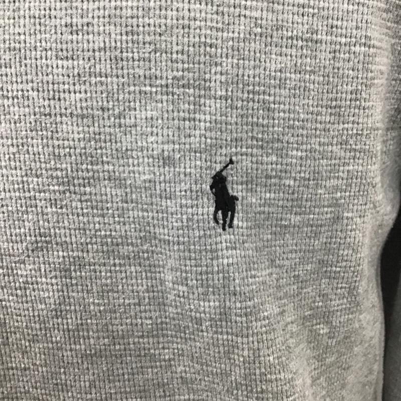 ポロラルフローレン POLO RALPH LAUREN カットソー 長袖 クルーネック コストコ M ワンポイント 灰 / グレー / メンズ USED 古着 中古 10103799