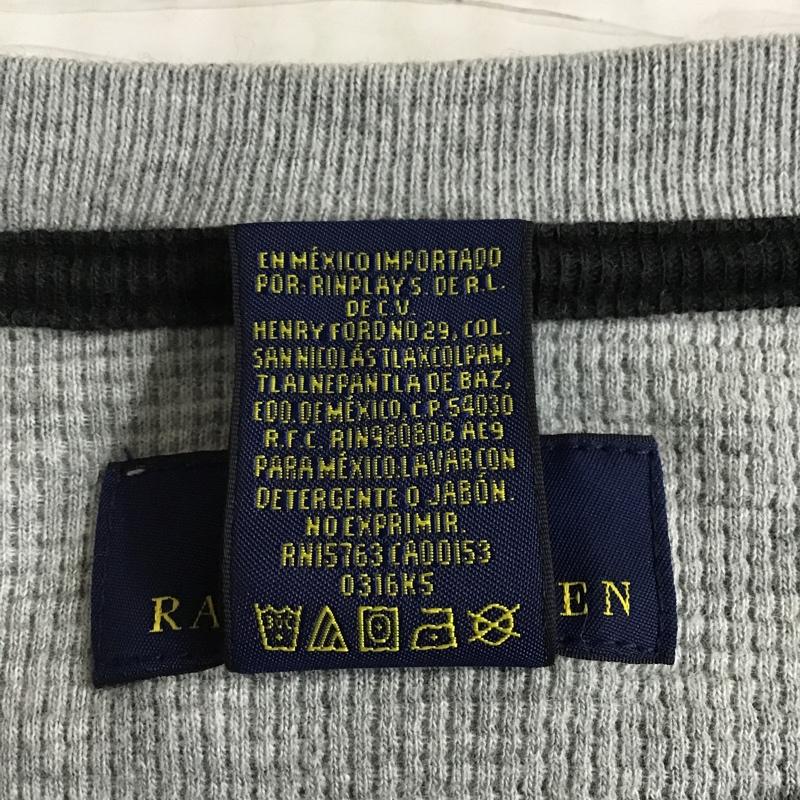 ポロラルフローレン POLO RALPH LAUREN カットソー 長袖 クルーネック コストコ M ワンポイント 灰 / グレー / メンズ USED 古着 中古 10103799