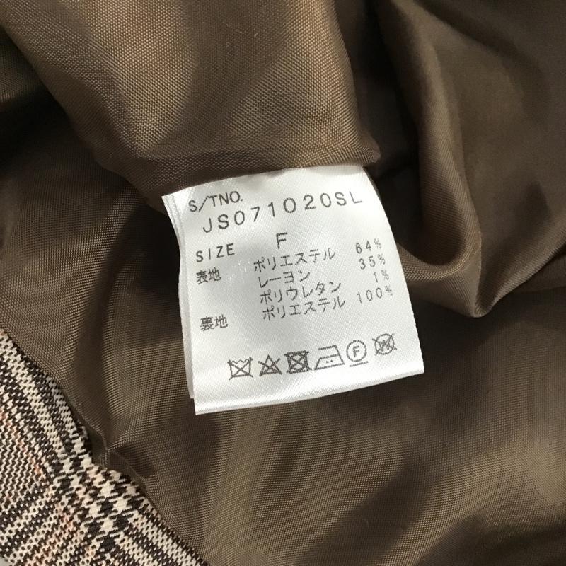 ジーナシス JEANASIS ジャケット、上着 ジャケット、ブレザー JS071020SL テーラードジャケット チェックジャケット カラージャケット ロングジャケット FREE チェック マルチカラー / マルチカラー / レディース USED 古着 中古 10103831