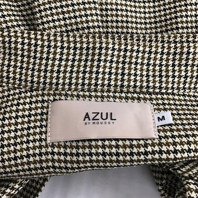 アズールバイマウジー AZUL BY MOUSSY シャツ、ブラウス 長袖 250CAC30-333H 千鳥柄抜け衿ルーズシャツ 長袖シャツ カラーシャツ M 千鳥格子 マルチカラー / マルチカラー / レディース USED 古着 中古 10103834