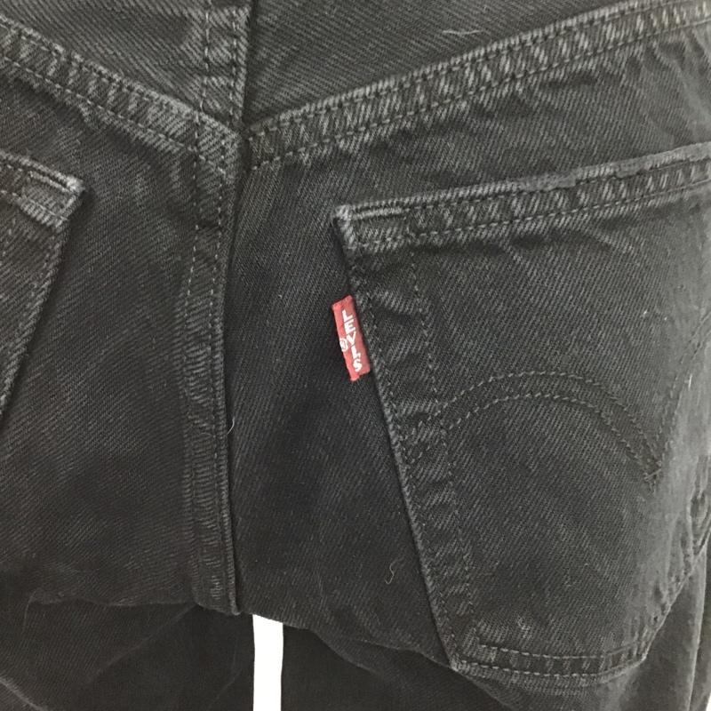 リーバイス Levi's パンツ デニム、ジーンズ 57723-0002 ワイドパンツ カットオフ 24 無地 黒 / ブラック /  レディース USED 古着 中古 10103838