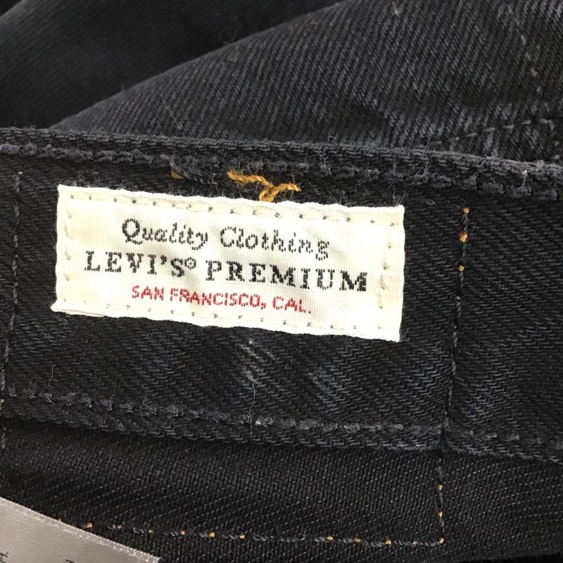リーバイス Levi's パンツ デニム、ジーンズ 57723-0002 ワイドパンツ カットオフ 24 無地 黒 / ブラック /  レディース USED 古着 中古 10103838