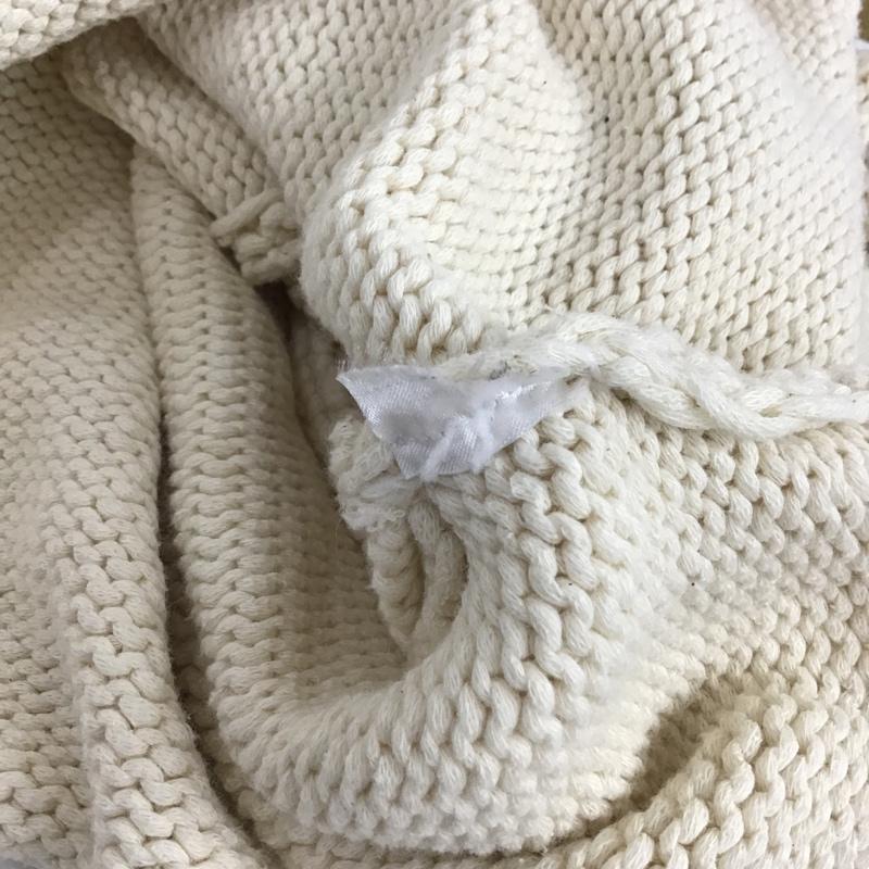 ザラ ZARA ニット、セーター 長袖 長袖ニット カラーニットカットソー セーター ショート丈 M 無地 オフホワイト / オフホワイト / レディース USED 古着 中古 10103844