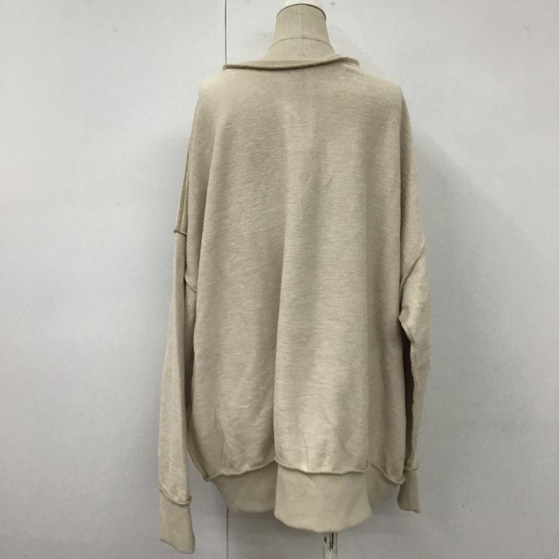 ジャバ Java カーディガン 長袖 2way表パイル地カーディガン Classical Elf 前後着 L 無地 ベージュ / ベージュ / レディース USED 古着 中古 10103853