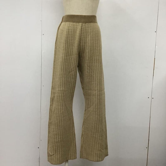 古着 USED ボトムス ボトムス lawgy ニットパンツ フルレングス フレア タグ付き FREE 総柄 ベージュ / ベージュ /  レディース USED 古着 中古 10103854