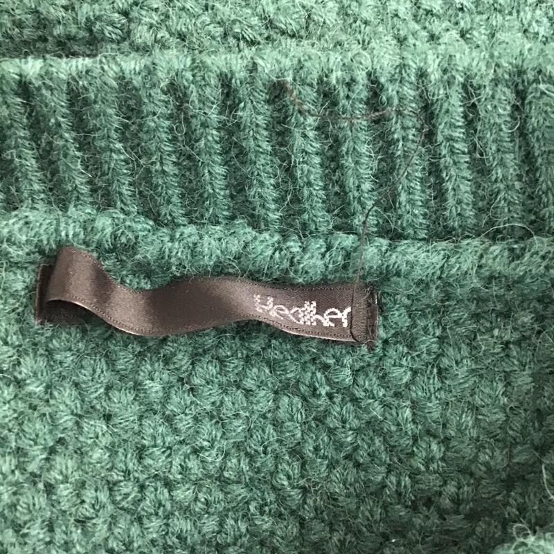 ヘザー Heather ニット、セーター 長袖 HE061512CF ケーブル編み ショート丈 ショートニット FREE 無地 緑 / グリーン / レディース USED 古着 中古 10103858