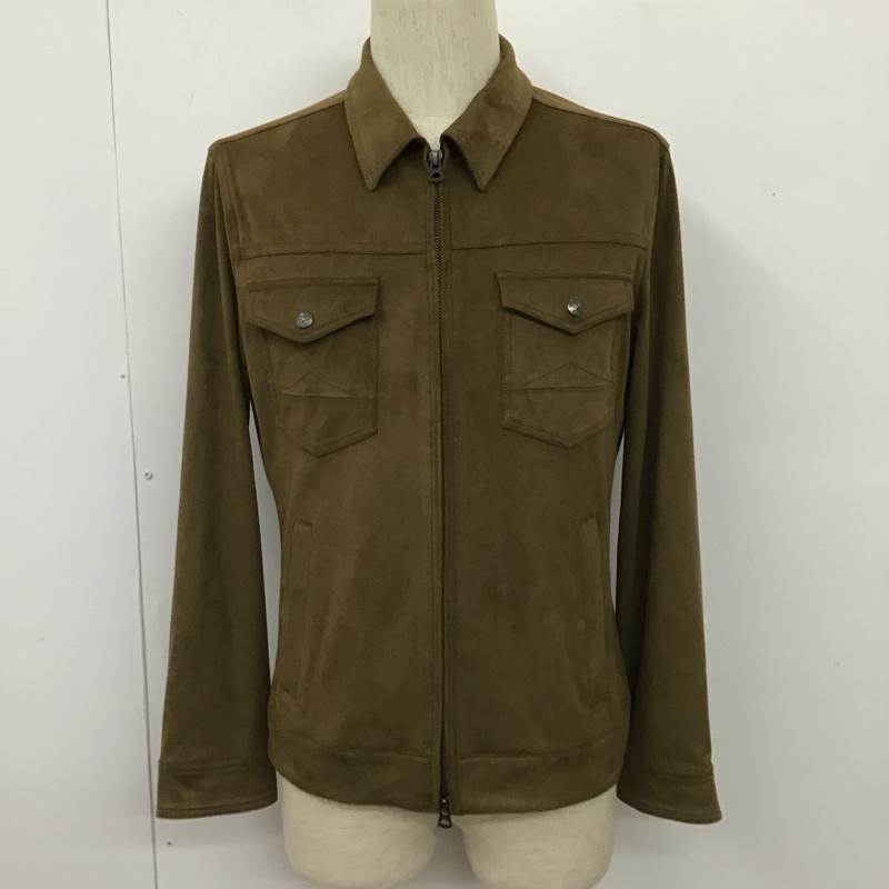 291295オム 291295=homme ジャケット、上着 ジャケット、ブレザー 594-0801 フェイクスウェード 2 無地 茶 / ブラウン / メンズ USED 古着 中古 10103865