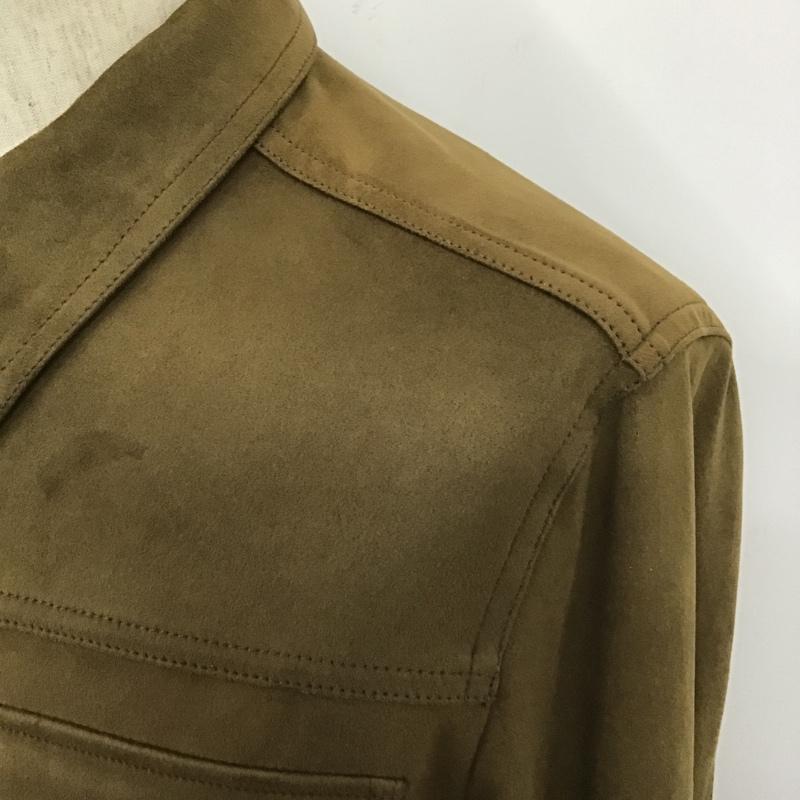291295オム 291295=homme ジャケット、上着 ジャケット、ブレザー 594-0801 フェイクスウェード 2 無地 茶 / ブラウン / メンズ USED 古着 中古 10103865