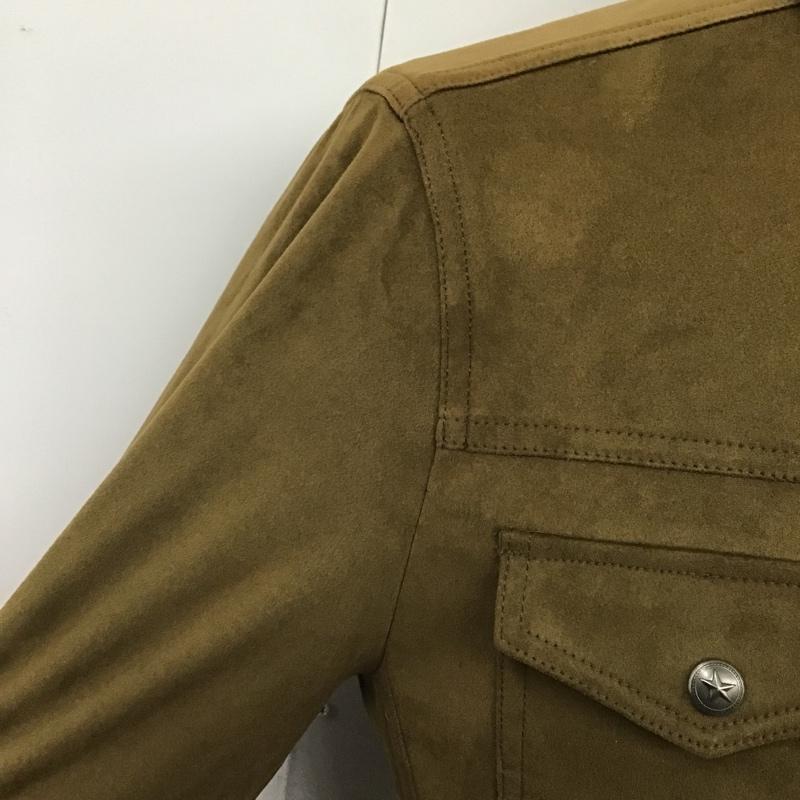 291295オム 291295=homme ジャケット、上着 ジャケット、ブレザー 594-0801 フェイクスウェード 2 無地 茶 / ブラウン / メンズ USED 古着 中古 10103865