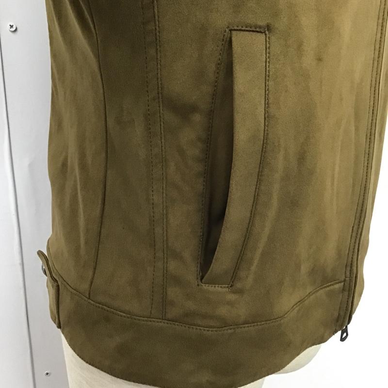 291295オム 291295=homme ジャケット、上着 ジャケット、ブレザー 594-0801 フェイクスウェード 2 無地 茶 / ブラウン / メンズ USED 古着 中古 10103865