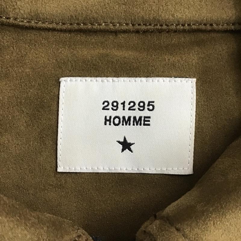 291295オム 291295=homme ジャケット、上着 ジャケット、ブレザー 594-0801 フェイクスウェード 2 無地 茶 / ブラウン / メンズ USED 古着 中古 10103865
