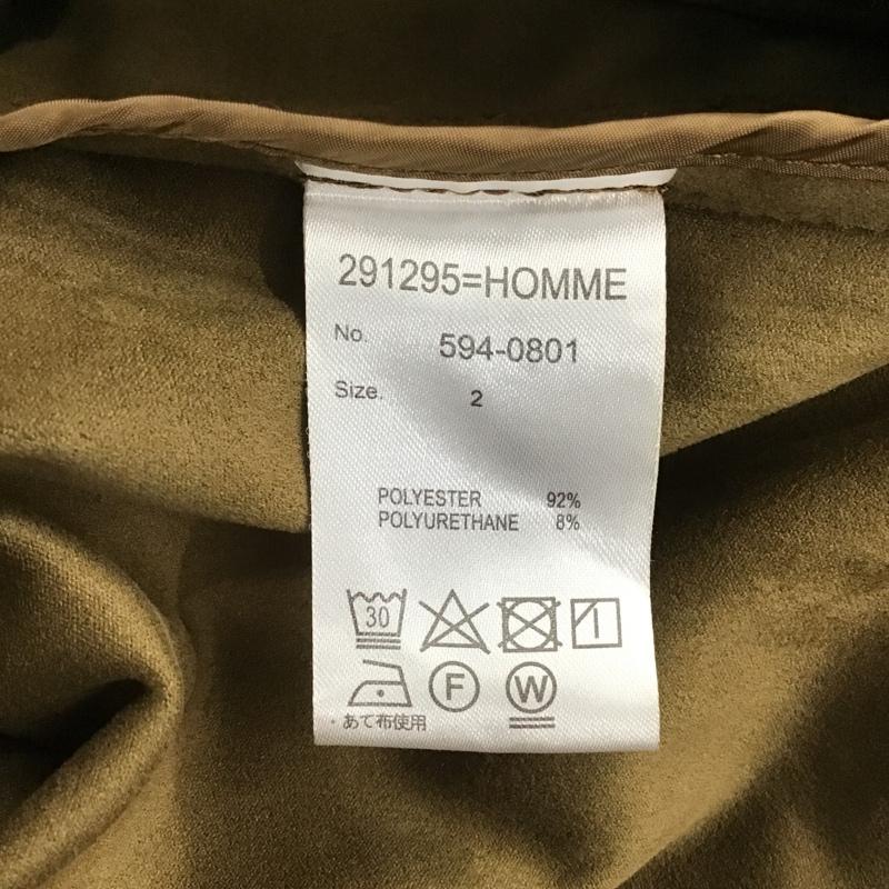 291295オム 291295=homme ジャケット、上着 ジャケット、ブレザー 594-0801 フェイクスウェード 2 無地 茶 / ブラウン / メンズ USED 古着 中古 10103865