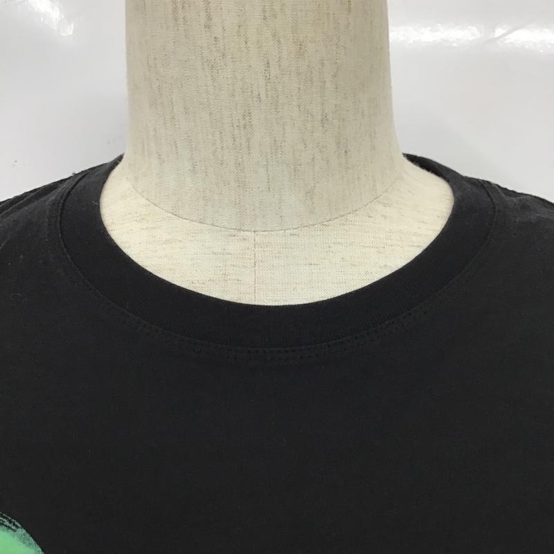 ディーゼル DIESEL Tシャツ 半袖 半袖カットソー プリントTシャツ クルーネックカットソー L プリント 黒 / ブラック / メンズ USED 古着 中古 10103867