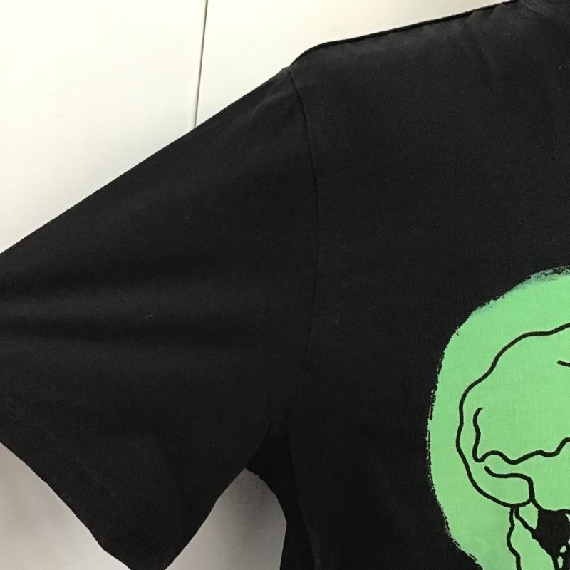 ディーゼル DIESEL Tシャツ 半袖 半袖カットソー プリントTシャツ クルーネックカットソー L プリント 黒 / ブラック / メンズ USED 古着 中古 10103867