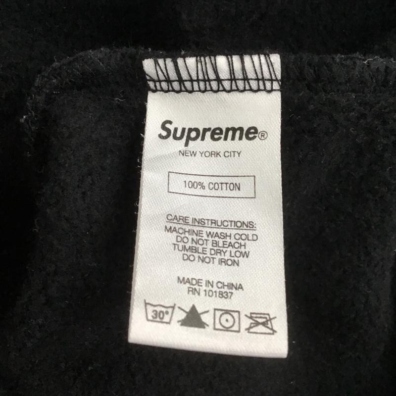 シュプリーム Supreme パーカー 長袖 18AW PaneledHoodedSweatshirt フードロゴプルオーバーパーカー 長袖スウェット M ロゴ、文字 黒 / ブラック / メンズ USED 古着 中古 10103874