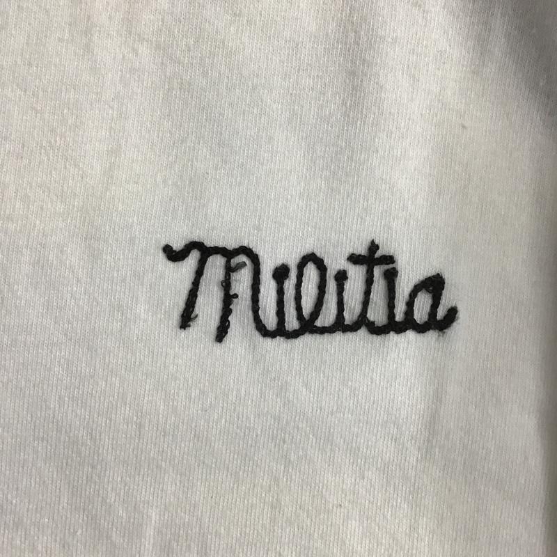 ダブルタップス W)TAPS Tシャツ 七分袖 七分袖カットソー プリントTシャツ クルーネックカットソー ラグラン S ロゴ、文字 白 / ホワイト / X 紺 / ネイビー / メンズ USED 古着 中古 10103877