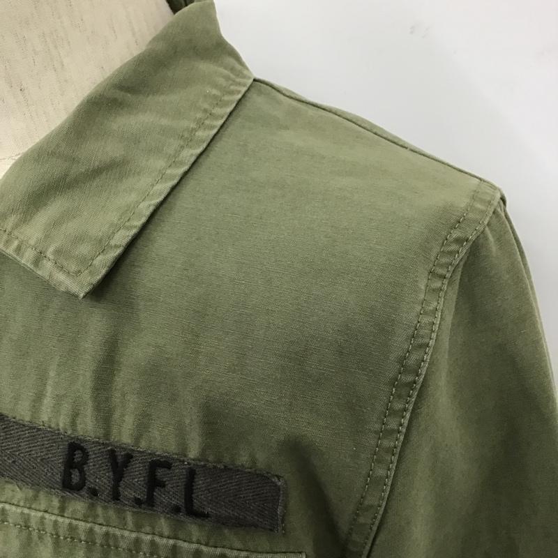 ベイフロー BAYFLOW ジャケット、上着 ジャケット、ブレザー ミリタリージャケット カジュアルシャツ カラーシャツ ジャケット 3 刺繍 カーキ / カーキ / レディース USED 古着 中古 10103878