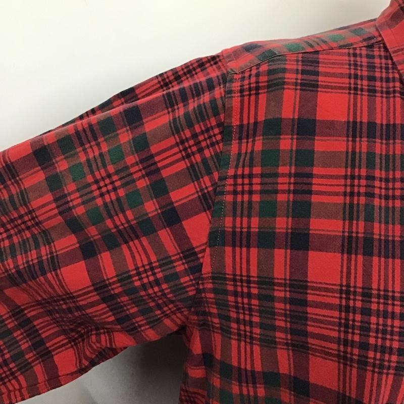 ラルフローレン RALPHLAUREN ワンピース ひざ丈スカート 長袖シャツワンピース チェックシャツワンピース ボタンダウンシャツ M チェック マルチカラー / マルチカラー / レディース USED 古着 中古 10103893