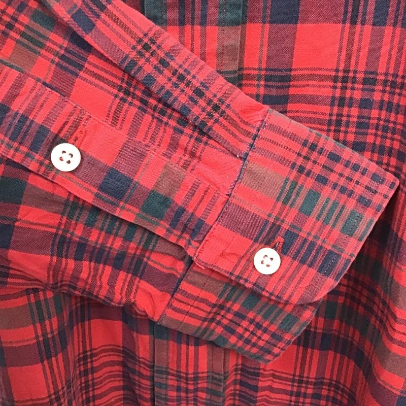 ラルフローレン RALPHLAUREN ワンピース ひざ丈スカート 長袖シャツワンピース チェックシャツワンピース ボタンダウンシャツ M チェック マルチカラー / マルチカラー / レディース USED 古着 中古 10103893