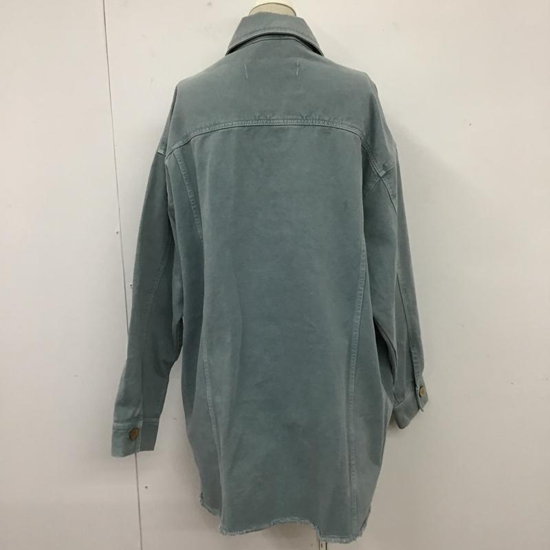 ザラ ZARA ジャケット、上着 ジャケット、ブレザー デニムジャケット Gジャン アウター カラージャケット S 無地 水色 / ライトブルー / レディース USED 古着 中古 10103909