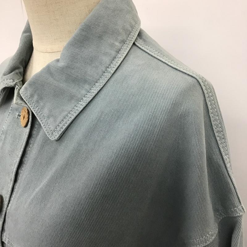 ザラ ZARA ジャケット、上着 ジャケット、ブレザー デニムジャケット Gジャン アウター カラージャケット S 無地 水色 / ライトブルー / レディース USED 古着 中古 10103909
