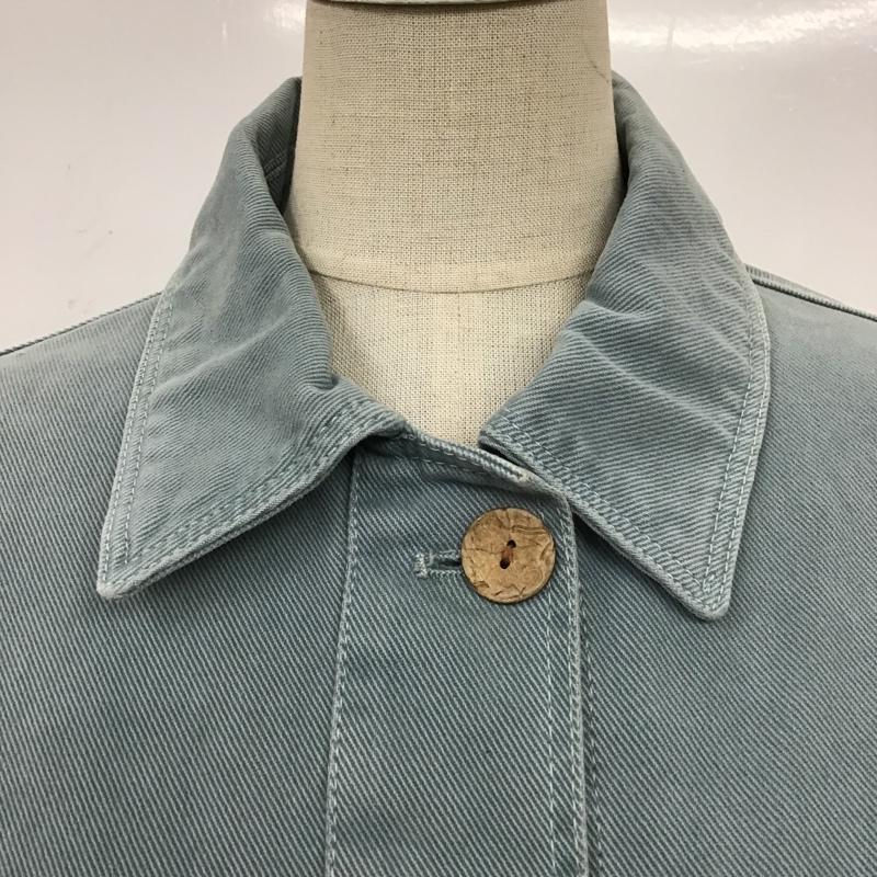 ザラ ZARA ジャケット、上着 ジャケット、ブレザー デニムジャケット Gジャン アウター カラージャケット S 無地 水色 / ライトブルー / レディース USED 古着 中古 10103909
