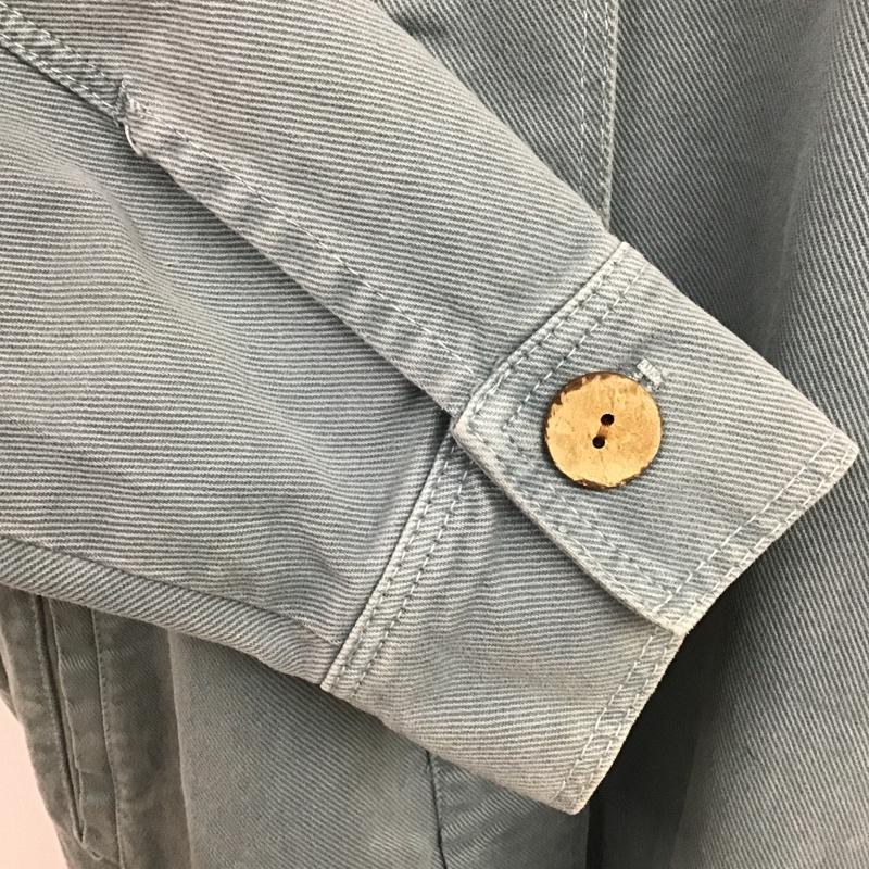 ザラ ZARA ジャケット、上着 ジャケット、ブレザー デニムジャケット Gジャン アウター カラージャケット S 無地 水色 / ライトブルー / レディース USED 古着 中古 10103909