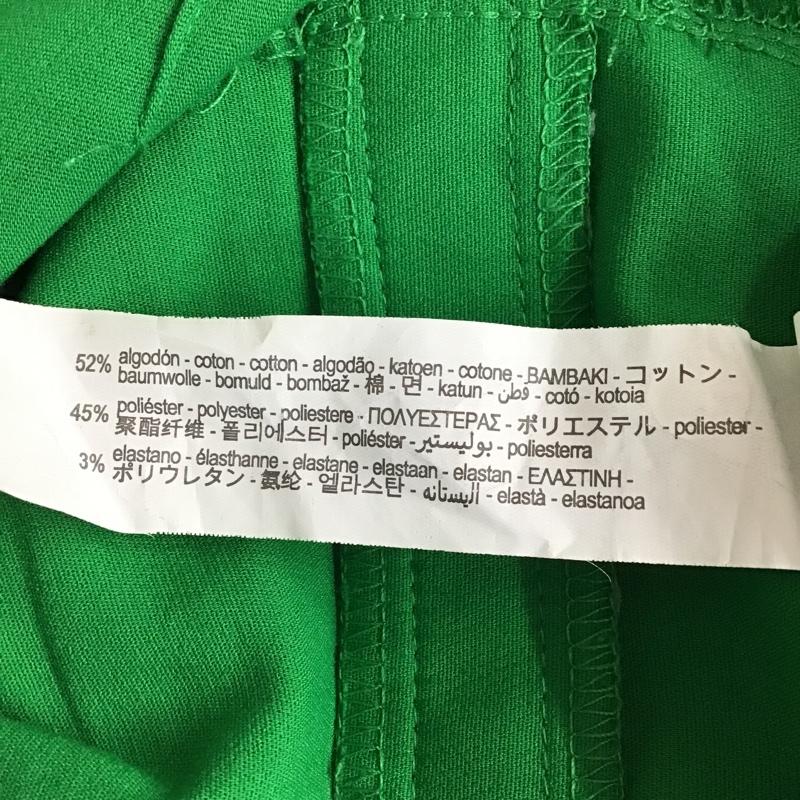 ザラ ZARA パンツ スラックス スラックス スリムパンツ ストレッチパンツ カジュアルパンツ XS 無地 緑 / グリーン /  レディース USED 古着 中古 10103919