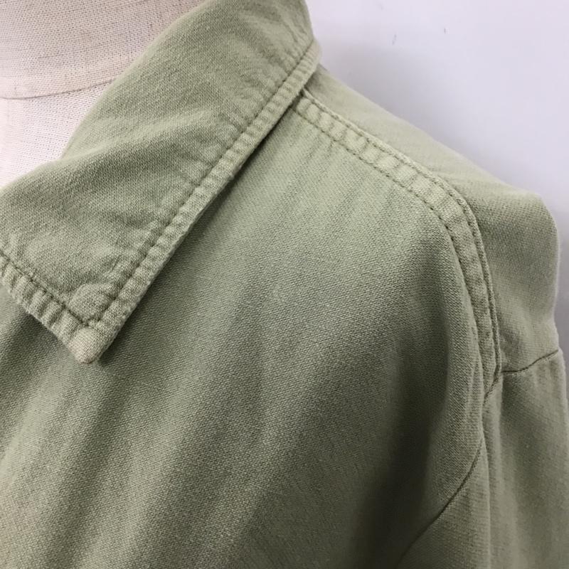 ザラ ZARA ジャケット、上着 ジャケット、ブレザー ミリタリージャケット シャツジャケット カジュアルジャケット カラージャケット M ロゴ、文字 カーキ / カーキ / レディース USED 古着 中古 10103922