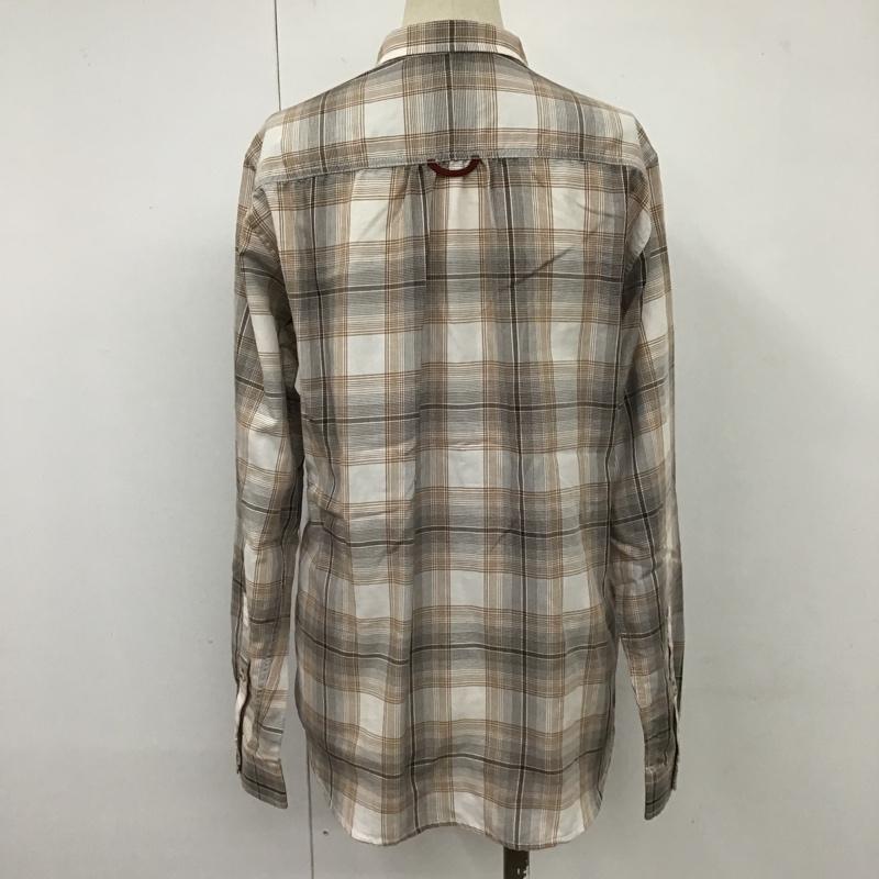 マーモット Marmot シャツ、ブラウス 長袖 TOWSJB76 オンブレチェック柄長袖シャツ カラーシャツ 長袖シャツ M チェック 茶 / ブラウン / レディース USED 古着 中古 10103923