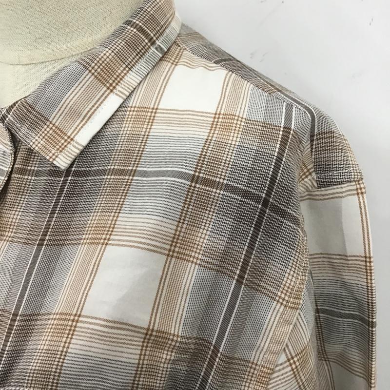 マーモット Marmot シャツ、ブラウス 長袖 TOWSJB76 オンブレチェック柄長袖シャツ カラーシャツ 長袖シャツ M チェック 茶 / ブラウン / レディース USED 古着 中古 10103923