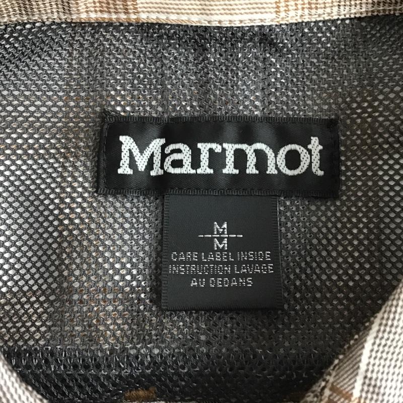 マーモット Marmot シャツ、ブラウス 長袖 TOWSJB76 オンブレチェック柄長袖シャツ カラーシャツ 長袖シャツ M チェック 茶 / ブラウン / レディース USED 古着 中古 10103923