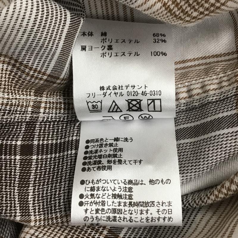 マーモット Marmot シャツ、ブラウス 長袖 TOWSJB76 オンブレチェック柄長袖シャツ カラーシャツ 長袖シャツ M チェック 茶 / ブラウン / レディース USED 古着 中古 10103923