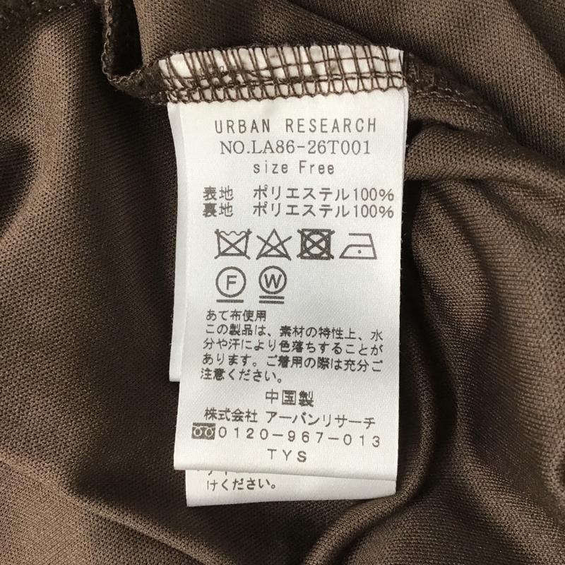 サニーレーベルアーバンリサーチ Sonny Label URBAN RESEARCH ワンピース ロングスカート LA86-26T001 楊柳ヴィンテージフラワーワンピース ロングワンピース FREE 花柄 X 総柄 茶 / ブラウン / レディース USED 古着 中古 10103976