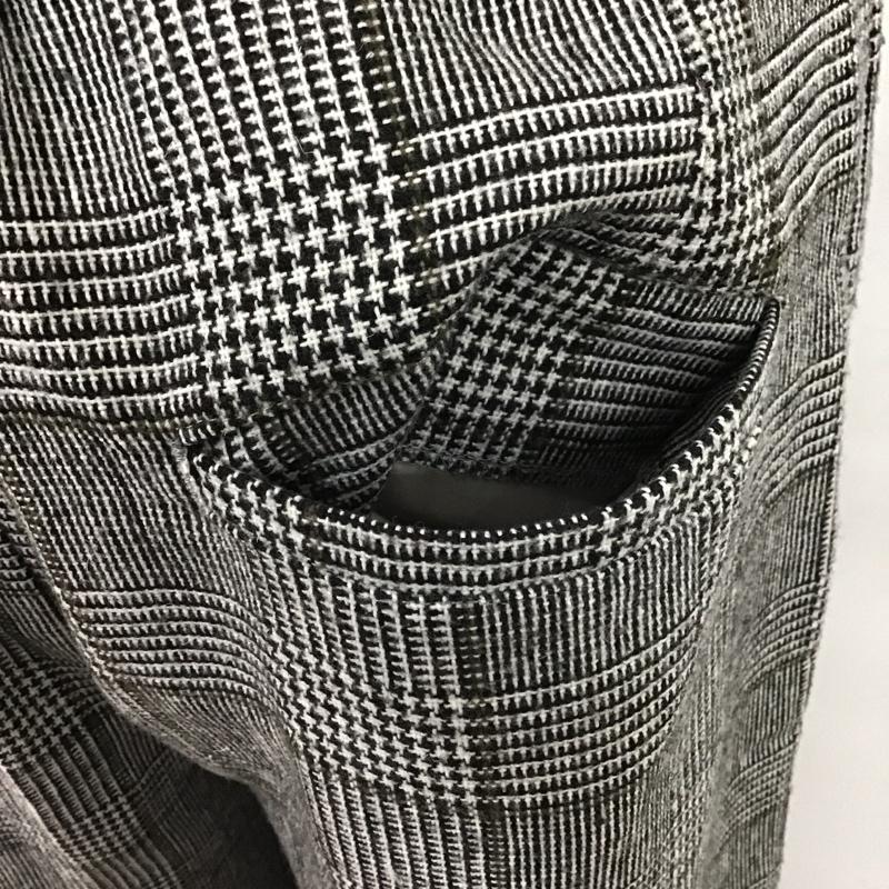 グローバルワーク GLOBAL WORK ボトムス ボトムス GW518512MB グレンチェック ワイドパンツ ハイウエストパンツ L 千鳥格子 白 / ホワイト / X 黒 / ブラック / X 灰 / グレー /  レディース USED 古着 中古 10103982