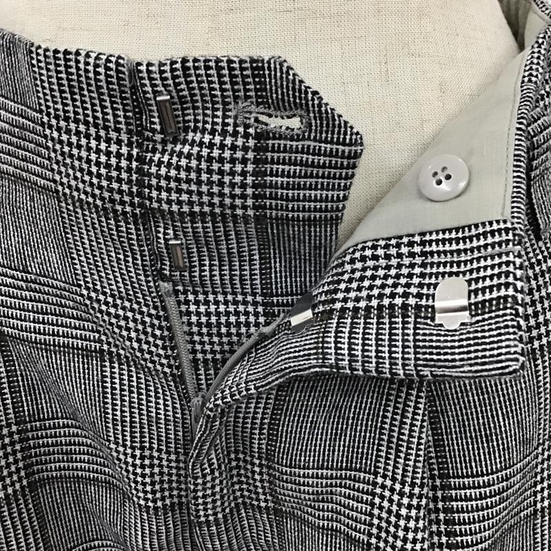 グローバルワーク GLOBAL WORK ボトムス ボトムス GW518512MB グレンチェック ワイドパンツ ハイウエストパンツ L 千鳥格子 白 / ホワイト / X 黒 / ブラック / X 灰 / グレー /  レディース USED 古着 中古 10103982