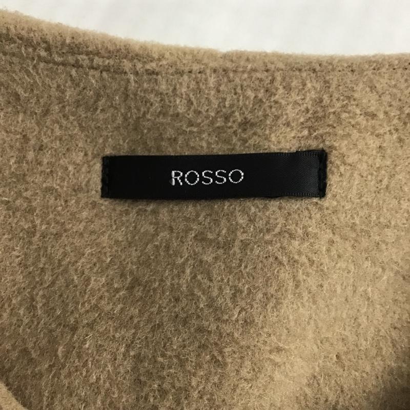 ロッソ ROSSO コート コート一般 RA67-2ZD001A ノーカラー ロングコート FREE 無地 ベージュ / ベージュ / レディース USED 古着 中古 10103987