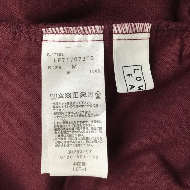 ローリーズファーム LOWRYS FARM ワンピース ロングスカート LF717073TS ベロアジャンパースカート キャミワンピース 前開ノースリーブワンピース M 無地 えんじ / ワインレッド / レディース USED 古着 中古 10104022