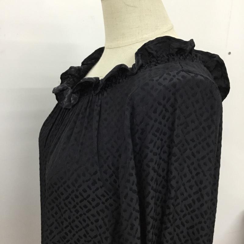 ジルスチュアート JILLSTUART カットソー 長袖 092-7210024 S 刺繍 紺 / ネイビー /  レディース USED 古着 中古 10104030