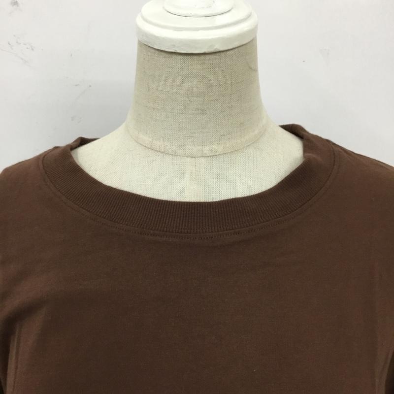 サニーレーベル Sonny Label Tシャツ 半袖 LA05-21T021 フロッキーロゴルーズTシャツ FREE ロゴ、文字 茶 / ブラウン / レディース USED 古着 中古 10104031