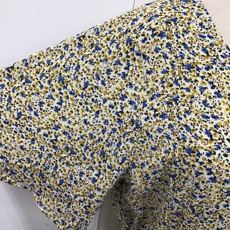 チャオパニック CIAOPANIC ワンピース ロングスカート 142526 Vネック 半袖 前開き FREE 花柄 マルチカラー / マルチカラー / レディース USED 古着 中古 10104042