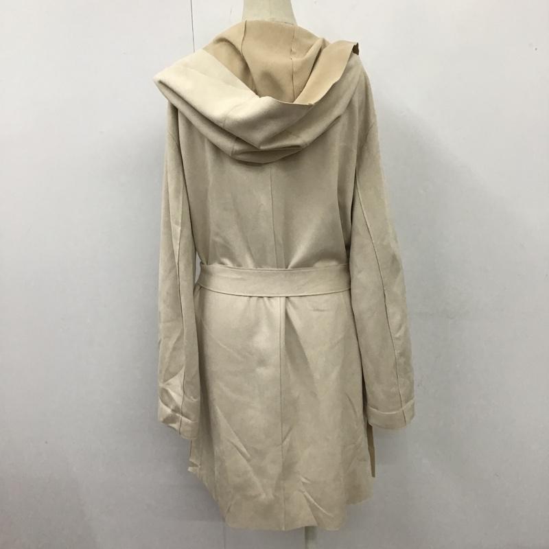 ザラ ZARA カーディガン 長袖 3046 020 710 フェイクスウェードジャケット L 無地 ベージュ / ベージュ / レディース USED 古着 中古 10104043
